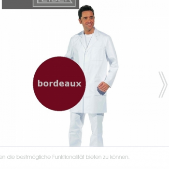 Herrenmantel langarm 12/492 bordeaux