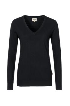 Hakro Damen V-Pullover Merino-Wolle No. 134 incl. Kyocera-Stick