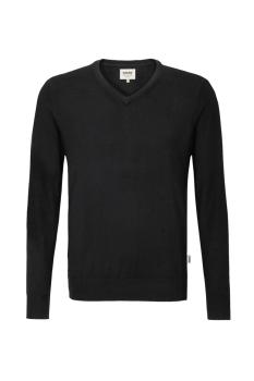 Hakro Herren V-Pullover Merino-Wolle No. 144 incl. Kyocera-Stick