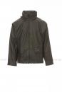 Dry-Jacket (Regenjacke) in grün  inkl. Kyocera Brust und Rückenlogo